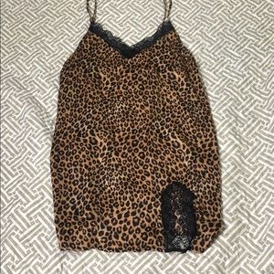 Cheetah pajama shirt